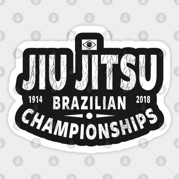 JIU JITSU - BRAZILIAN JIU JITSU CHAMPIONSHIPS Sticker by Tshirt Samurai